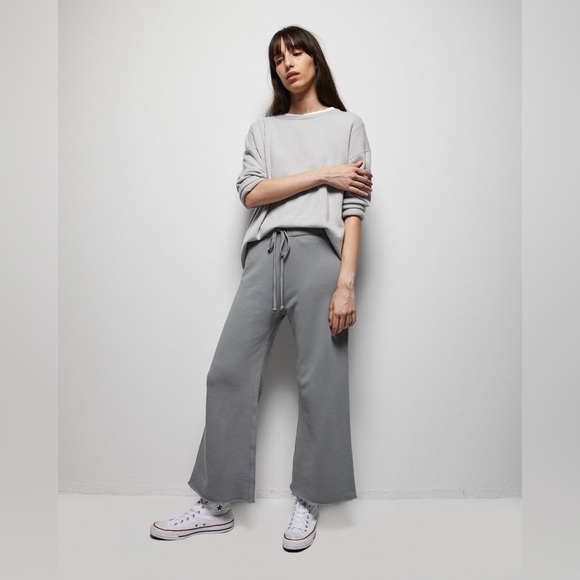 NILI LOTAN KIKI CROPPED SWEATPANTS LIGHT Cloudy Grey - Picture 16 of 16